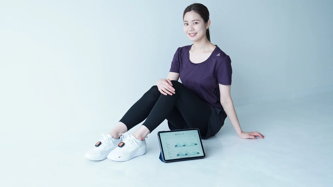 Movella DOT 感測器穿戴於雙足進行 StepLab 步態量測實際操作